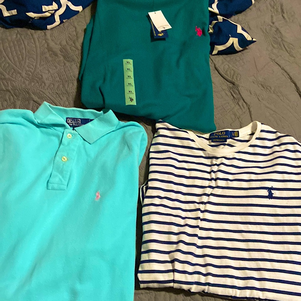 Men’s Ralph Lauren bundle shirts and polo